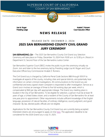 2025 SB County Civil Grand Jury Ceremony