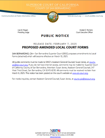 Amended Local Court Forms