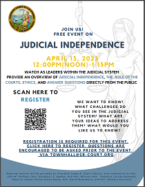 Judicial Independence Townhall on April 13, 2023