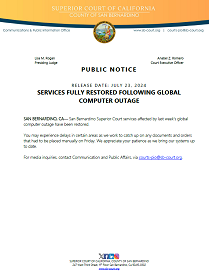 Services Fully Restored Following Global Computer Outage